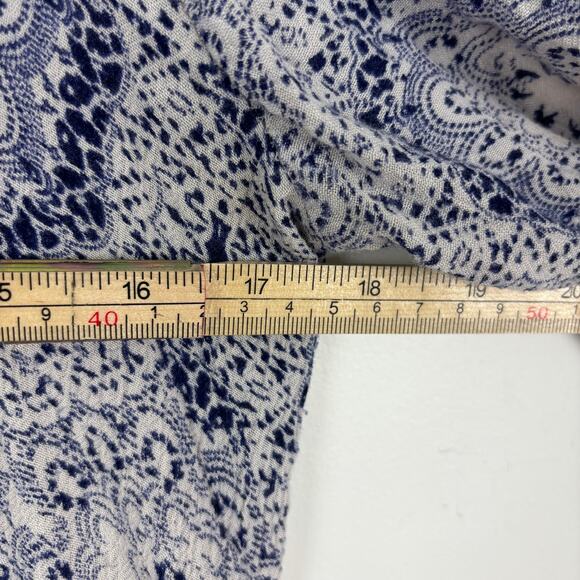 Indiska Boho Maxi Dress Kaftan Style Tassels Blue Paisley M 100% Viscose - Picture 6 of 7